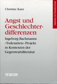 Kanz, Angst und Geschlechterdifferenzen. (Umschlag)