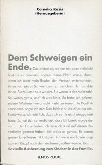 Kazis, Dem Schweigen ein Ende. (Umschlag)