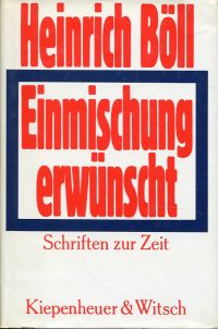 Böll, Einmischung erwünscht. (Umschlag)