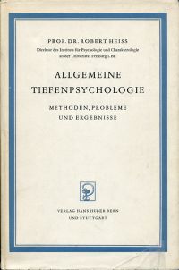 Heiß, Allgemeine Tiefenpsychologie. (Umschlag)
