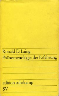Laing, Phänomenologie der Erfahrung. (Umschlag)