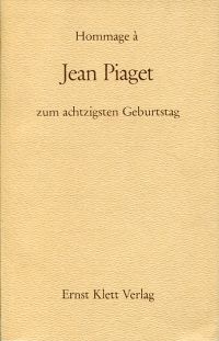 Hommage à Jean Piaget, zum achtzigsten Geburtstag. (Umschlag)