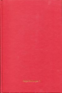 Nicolin, Auf Hegels Spuren (Umschlag)