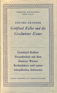 Kranner, Gottfried Keller und die Geschwister Exner. (Umschlag)