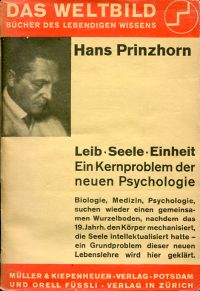 Prinzhorn, Leib-Seele-Einheit. (Umschlag)