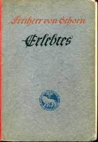 Schoen, Erlebtes. (Umschlag)