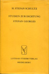 Schultz, Studien zur Dichtung Stefan Georges. (Umschlag)