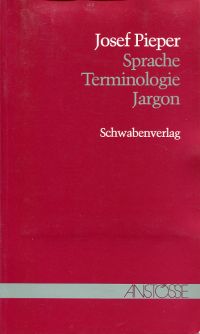 Pieper, Sprache, Terminologie, Jargon. (Umschlag)