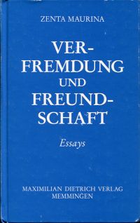 Maurina, Verfremdung und Freundschaft. (Umschlag)