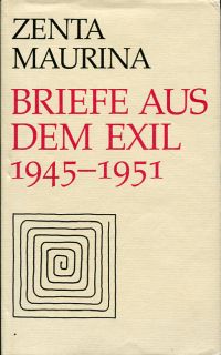 Maurina, Briefe aus dem Exil. (Umschlag)
