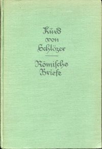 Schlözer, Römische Briefe. (Umschlag)