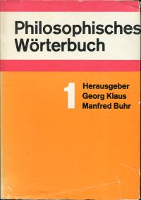Klaus, Philosophisches Wörterbuch. (Umschlag)