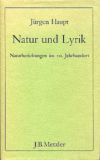 Haupt, Natur und Lyrik. (Umschlag)