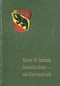 Grunau, Blätter für bernische Geschichte, Kunst und Altertumskunde III. Jahrgang (Umschlag)