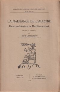 Largement, La Naissance de l'aurore. (Umschlag)