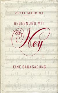 Maurina, Begegnung mit Elly Ney. (Umschlag)
