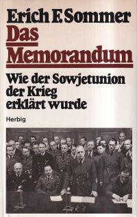 Sommer, Das Memorandum. (Umschlag)