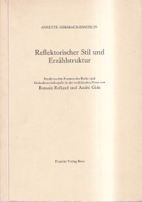 Gersbach-Bäschlin, Reflektorischer Stil und Erzählstruktur. (Umschlag)