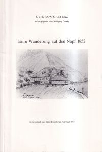 Greyerz, Eine Wanderung auf den Napf 1852. (Umschlag)