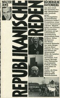 Jens, Republikanische Reden. (Umschlag)