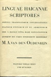 Oudenrijn, Linguae Haicanae Scriptores Ordinis Praedicatorum, Congregationis Fra (Umschlag)